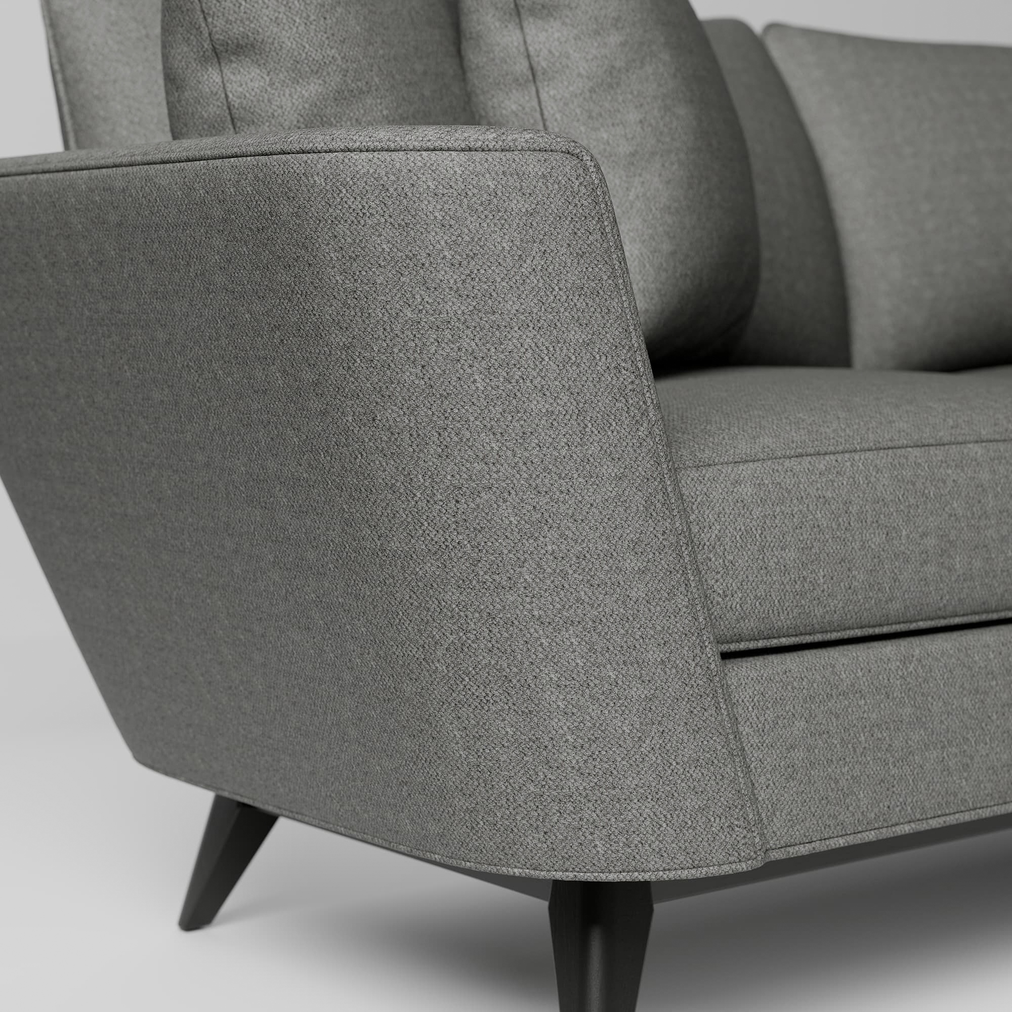 zbliżenie tkaniny na sofie – realistyczny materiał PBR w wizualizacji 3D