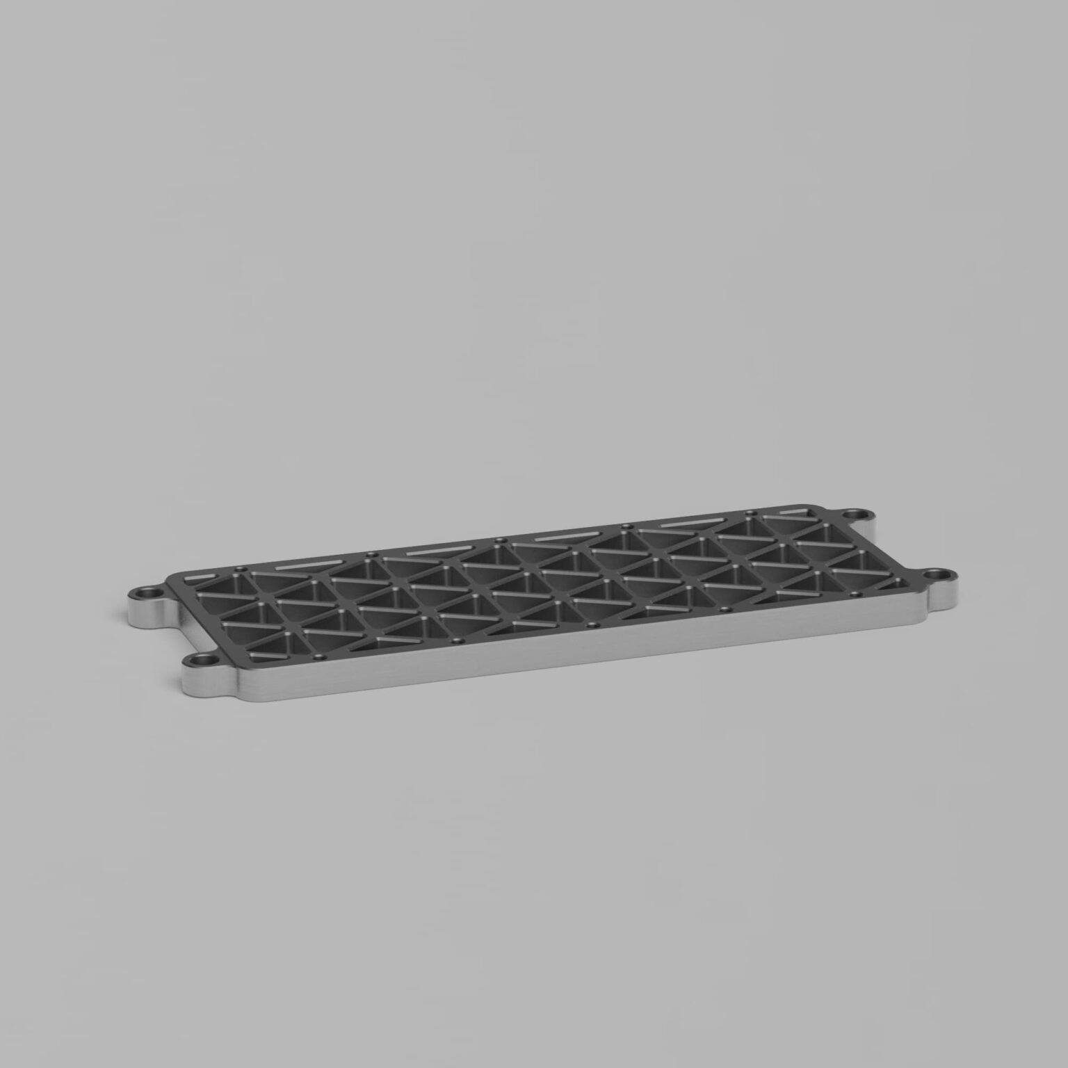 Fotorealistyczna wizualizacja 3D aluminiowej obejmy rowerowej.